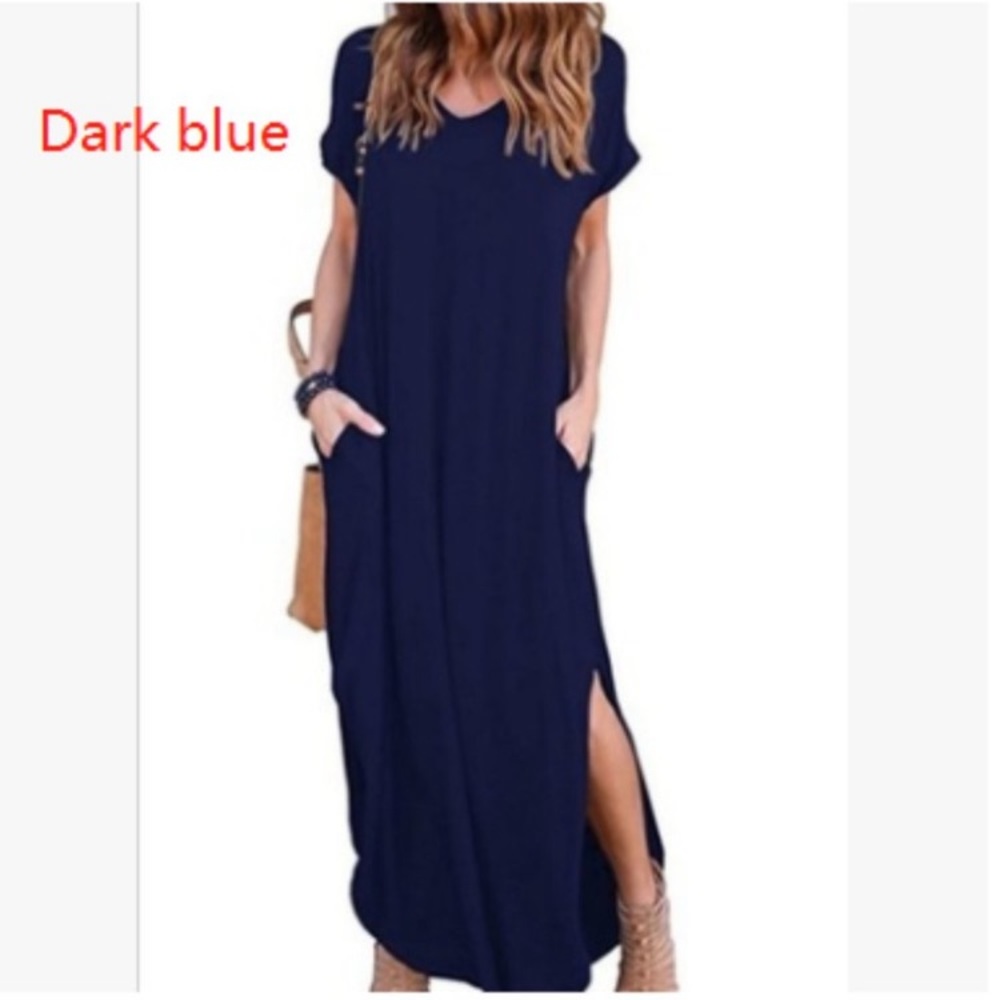NWOT Long Boho Beach Cover Up Dress Navy 💙🌊